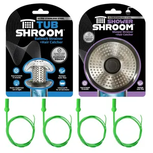 TubShroom Universal Drain Protector & Hair Catcher Bundle - New
