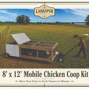 DIY KIT - Portable 8x12 Chicken Coop - Easy to Relocate Around Your Property DESCRIPTION - Give your chickens fresh ground and a healthier environment