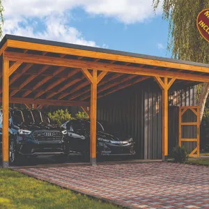 DIY KIT - Solid Wood 2-Car Carport 20’x30’ + Storage Room DESCRIPTION High-quality solid wood carport, built strong and designed to last.  Includes a 