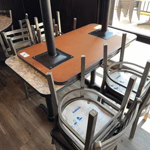 ​PR) 48"x28"x30.5" table w/ 8) chairs