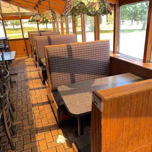 4) 48" Double booth sections w/ tables, 24' overall length