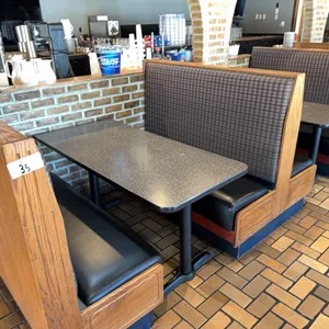 2) 60" Double booth sections w/ tables