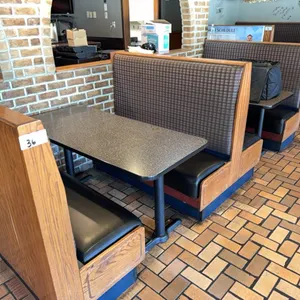 2) 60" Double booth sections w/ tables