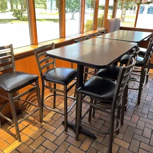 PR) 48"x28"x42" high tops w/ 8) stools