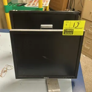 Dell and Acer LCD computer monitor lot. Includes (1) Dell 17" LCD monitor with an adjustable stand and (1) Acer G185HV 18.5" widescreen LCD monitor wi