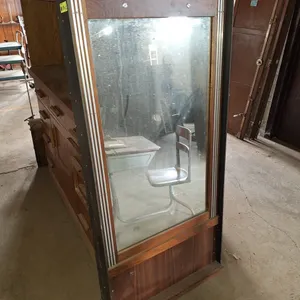 2 Wood/Mirrored Panels, 27.5"x3"x58"