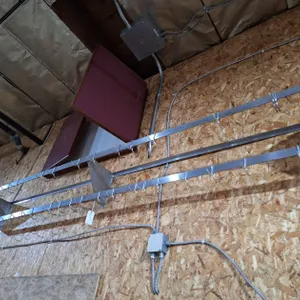 Metal Wall-Mount Rack, 17"x8"x37"
