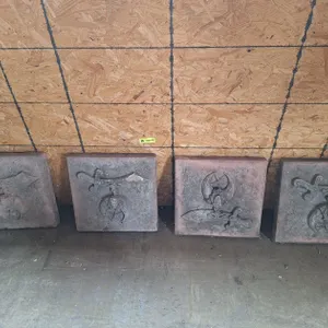 4 Decorative Pavers, 15"x15"