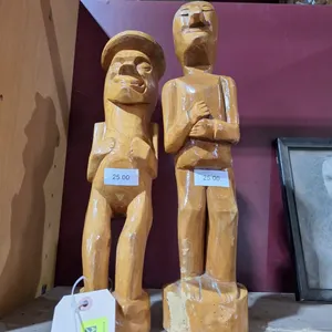 2 Wood Statues