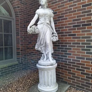 Concrete/Stone Sculpture on Pedestal, 18"x84"