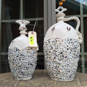 2 Decorative Outdoor Jugs, 17"x22"H