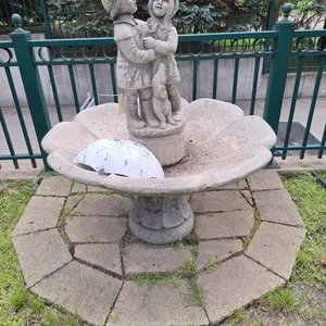Concrete/Metal Sculpture/Birdbath, 49"x51"