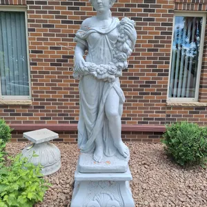 Concrete/Stone Sculpture on Pedestal;, 22"x22"x76"