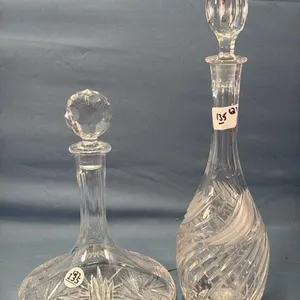 (2) CRYSTAL DECANTERS