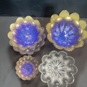 4 Waltherglas Pressed Glass Bowls, Germany