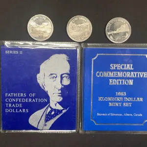 Canadian Souvenir Dollar Coin Sets—Banff, Confederation, Klondike