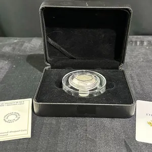2025 $50 Fine Silver De Beers Diamond-Shaped Heart Coin with Diamond