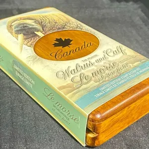 2005 Canada $5 Silver Walrus Coin & $1 Stamp Set in Box