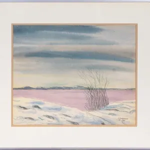 C.R. HARRMAN WINTER LANDSCAPE, 1961