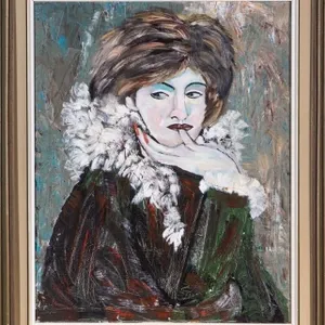 EXPRESSIONIST PORTRAIT OF A WOMAN