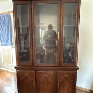 Basset Lighted Cherrywood China Cabinet