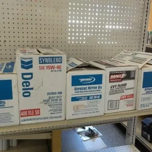 Cases of Motor Oil