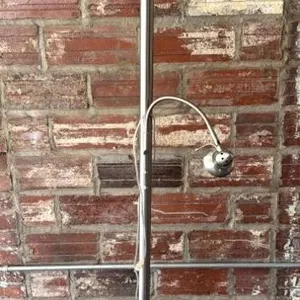 Dimmable Floor Lamp 71” 
- glass globe 
- works