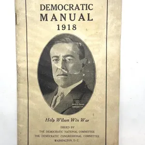 Antique 1918 Democratic Manual Pamphlet 7.75” x