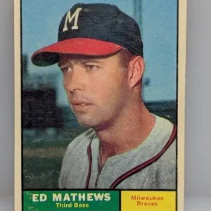 1961 Topps #120 Eddie Mathews HOF Braves