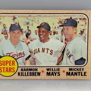 1968 Topps Mantle/Mays/Killebrew Three HOFs DMG