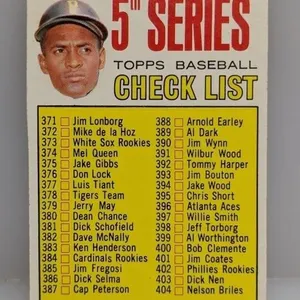 1967 Topps ROBERTO CLEMENTE CHECKLIST UNCHECKED
