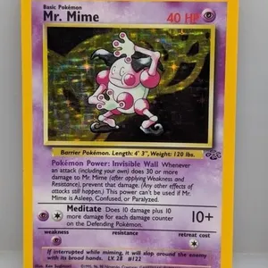 Pokemon 1999 Mr Mime Holo 6 *Dent