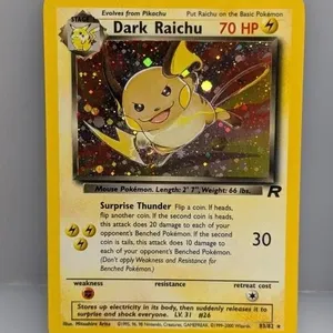 Pokemon 2000 Dark Raichu Holo 83 *Toe Swirl