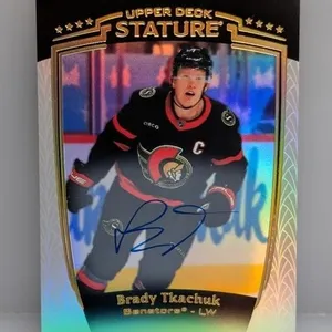 2024 -25 Upper Deck Brady Tkachuk Auto #1 Corner