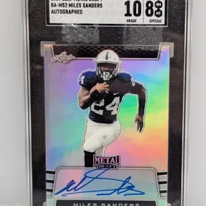 2019 Leaf Metal Draft Miles Sanders Auto SGC 8