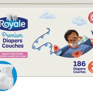 NEW $50 (2) Royale Premium Diapers, Size 2