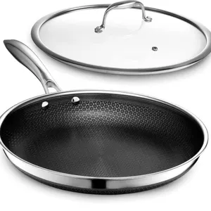 NEW $192 HexClad 12 Inch Hybrid Nonstick Frying