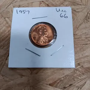 1957 Lincoln Wheat Penny.  Uncirculated.