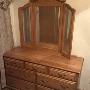 Dresser 62x22x33 with Tri-Fold Mirror 52x45