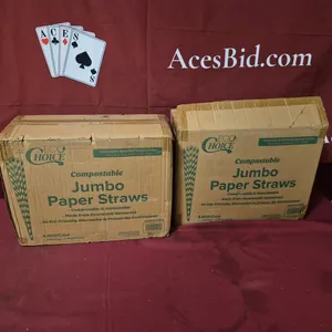 (7200) Eco Choice Jumbo Paper Straws