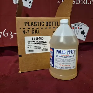 (4) New Jugs of Polar Pete Neutral Slush Base