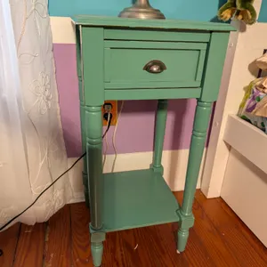 Small Green Side Table