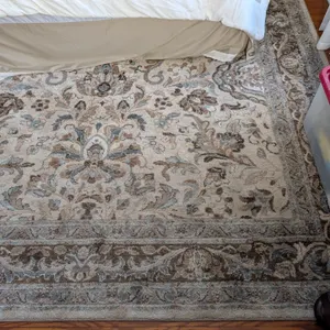 Large Area Rug with Floral Pattern