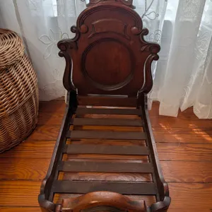 Victorian Style Wooden Doll Bed