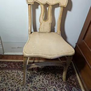 Carved Wood Side Chair