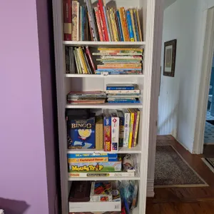 White Bookcase, Engineered Wood