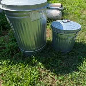 Galvanized Trash Cans