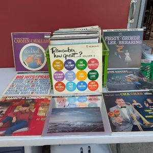 Large Crate of Assorted Vintage Vinyl Records