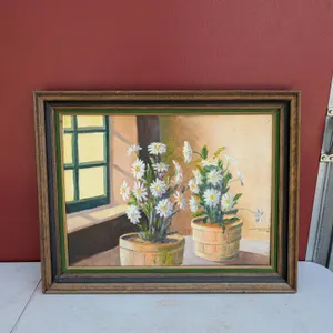 Grumbacher Framed Floral Still Life Painting