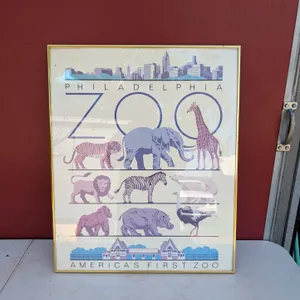 Framed Philadelphia Zoo Print
